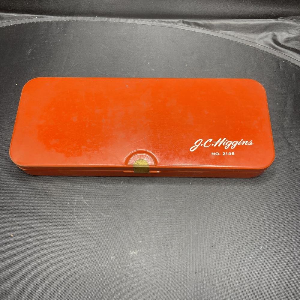 Vintage J.C. Higgins No. 2146 Pistol Cleaning Kit Metal Box Sears Case Only